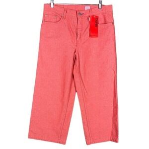 Vintage Y2K Levis Red Tab 577 Nouveau Capri Jeans Misses 10 Lower Rise Loose